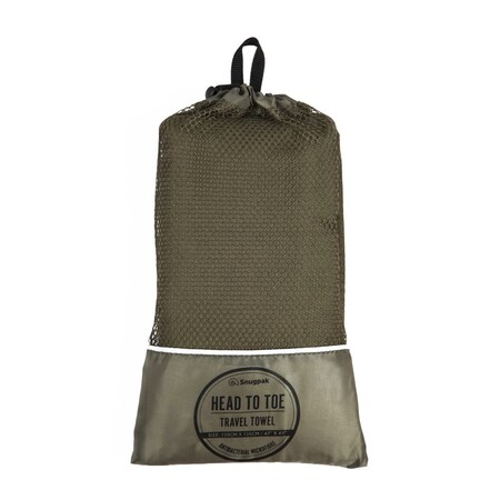 Snugpak Snugpak Travel Towel Head to Toe Olive 47in X 49in 96950